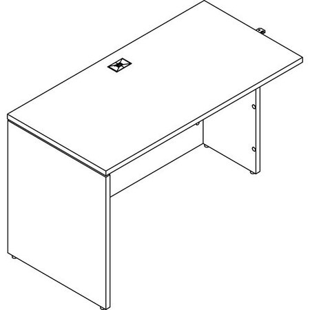 GROUPE LACASSE Table, Laminate Modesty Panel, 48inWx24inDx29-3/8inH, Niagara LASM1DT2448BA